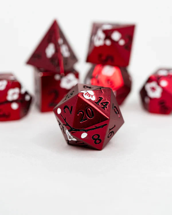 Mirai Etched Metal Dice 7pc Set | Gear Gaming Bentonville