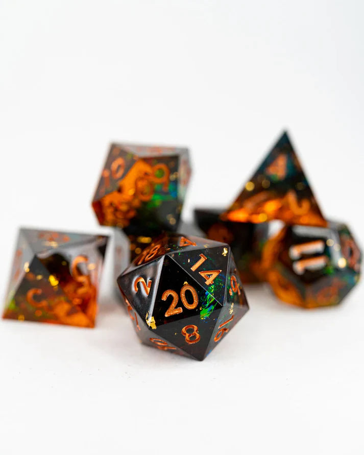 Arcane Crucible | 7 Piece Sharp Edge Dice Set | Gear Gaming Bentonville