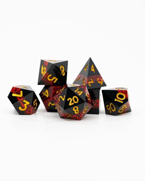 Burnished Sun| 7 Piece Sharp Edge Resin Dice Set (Copy) | Gear Gaming Bentonville