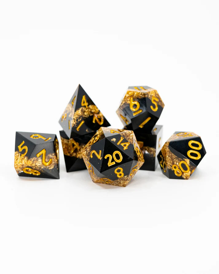 All That Glitters | 7 Piece Sharp Edge Dice Set | Gear Gaming Bentonville