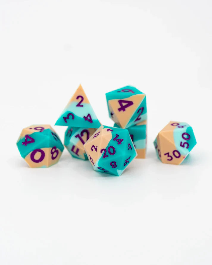 Desert Drift | 7 Piece Soft Silicone Dice Set | Gear Gaming Bentonville