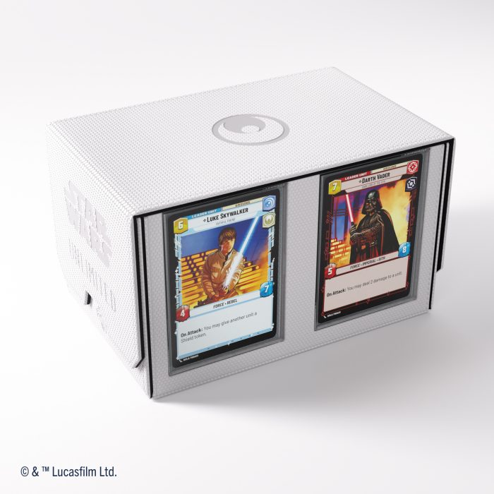 Gamegenic Star Wars Unlimited  Double Deck Pod - White/Black | Gear Gaming Bentonville