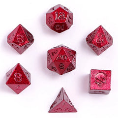 Unseelie Mini Metal RPG Dice Set - Red | Gear Gaming Bentonville