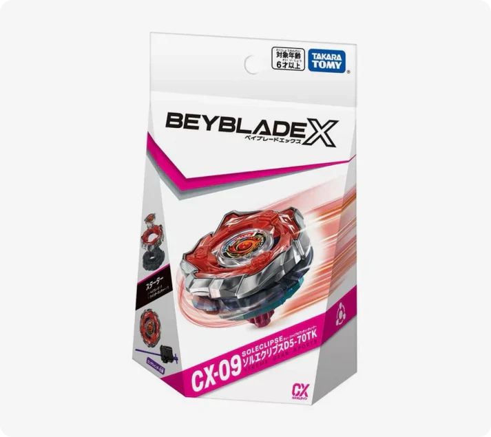 Takara Tomy Beyblade X CX-09 SolEclipse D5-70TK | Gear Gaming Bentonville