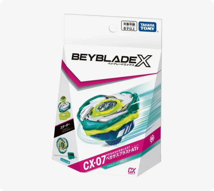 Takara Tomy Beyblade X CX-07 Starter PegasusBlast ATr | Gear Gaming Bentonville