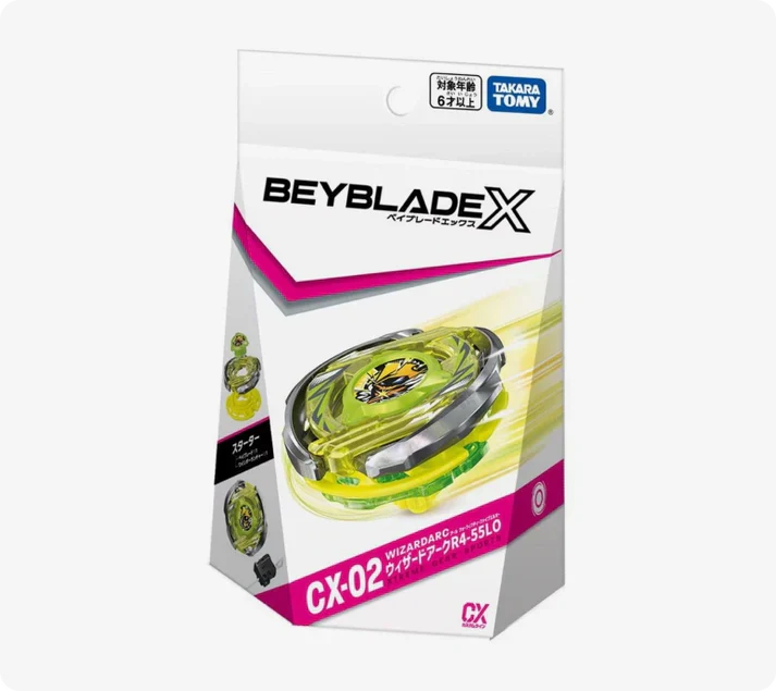 Takara Tomy Beyblade X CX-02 WizardArc R4-55LO | Gear Gaming Bentonville