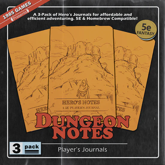 Dungeon Notes:  5E Player's Journal - Orange | Gear Gaming Bentonville