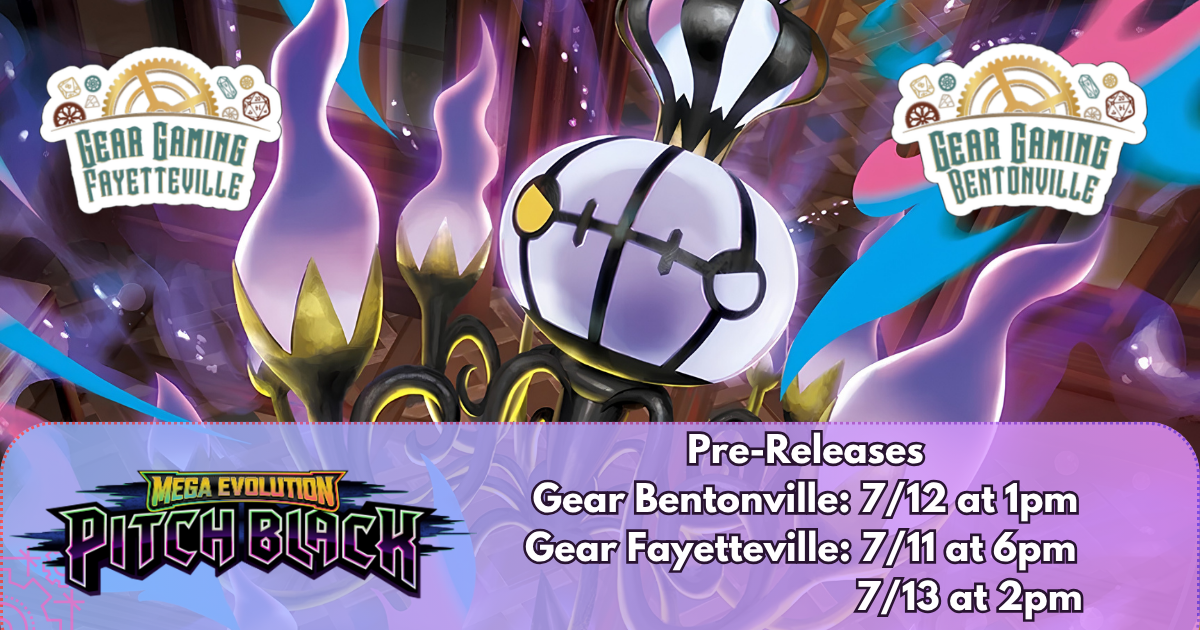 Mega Evolution: Pitch Black Pre-Release (7/11) Ticket | Gear Gaming Bentonville