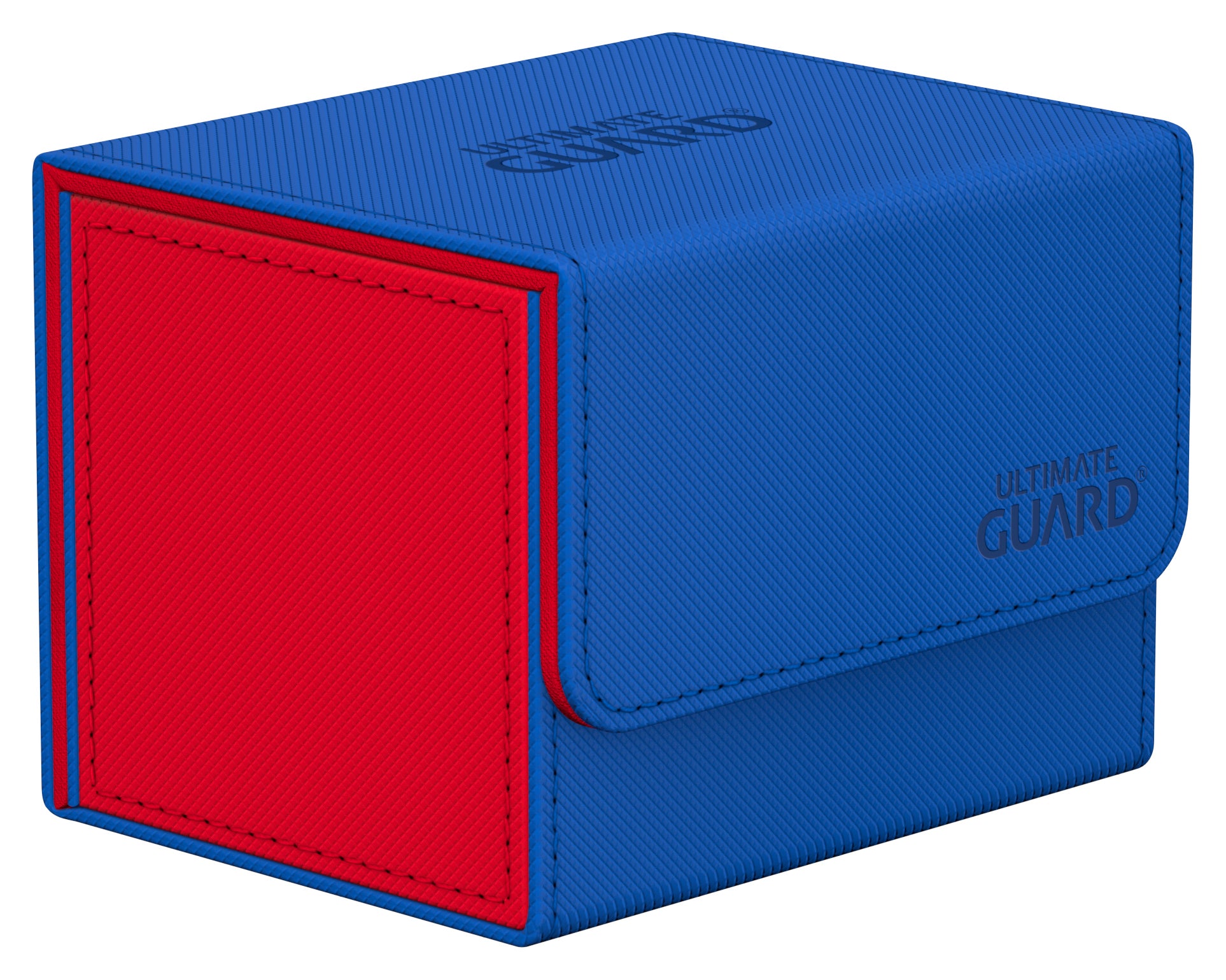 Ultimate Guard Deck Case Synergy Sidewinder Xenoskin Deck Case 100+ Blue/Red | Gear Gaming Bentonville