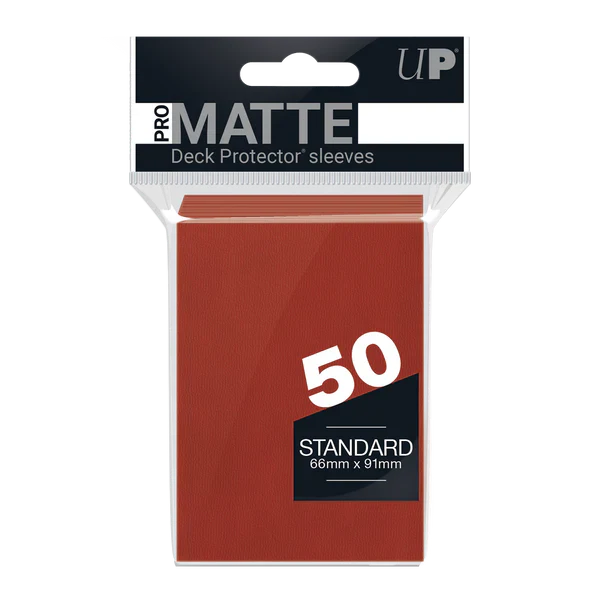 Regular Pro-Matte Sleeves – Red (50ct) | Gear Gaming Bentonville