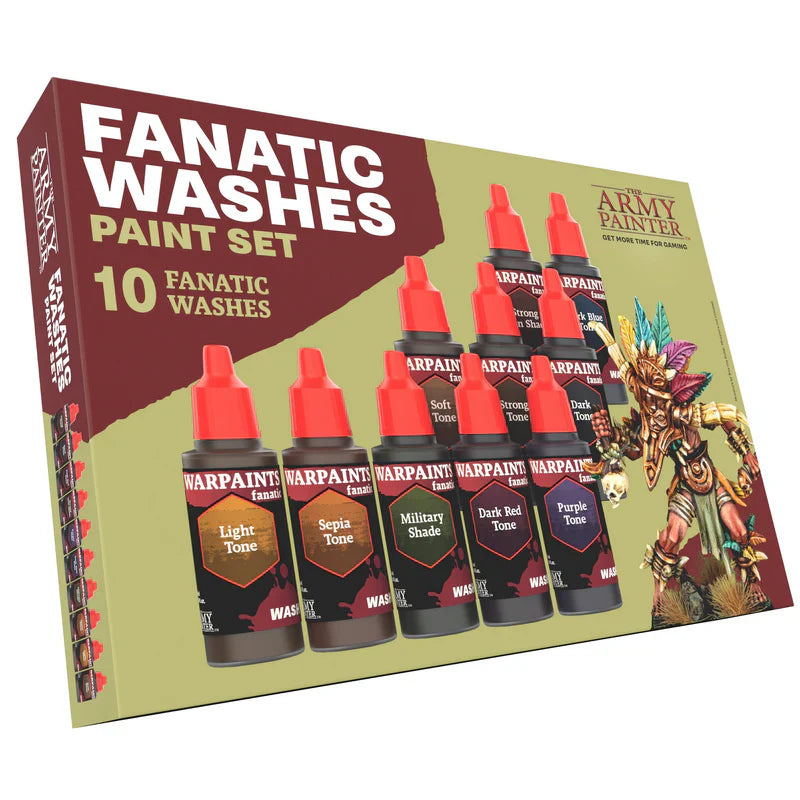 The Army Painter: Warpaints Fanatic - Fanatic Washes Paint Set | Gear Gaming Bentonville