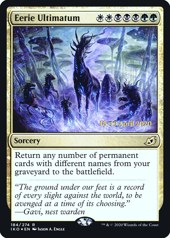 Eerie Ultimatum [Ikoria: Lair of Behemoths Prerelease Promos] | Gear Gaming Bentonville