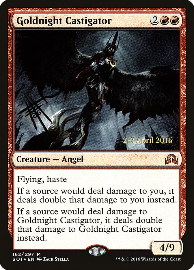 Goldnight Castigator [Shadows over Innistrad Prerelease Promos] | Gear Gaming Bentonville