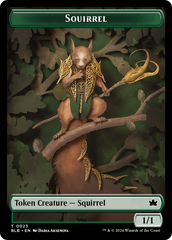 Squirrel // Starscape Cleric Double-Sided Token [Bloomburrow Tokens] | Gear Gaming Bentonville