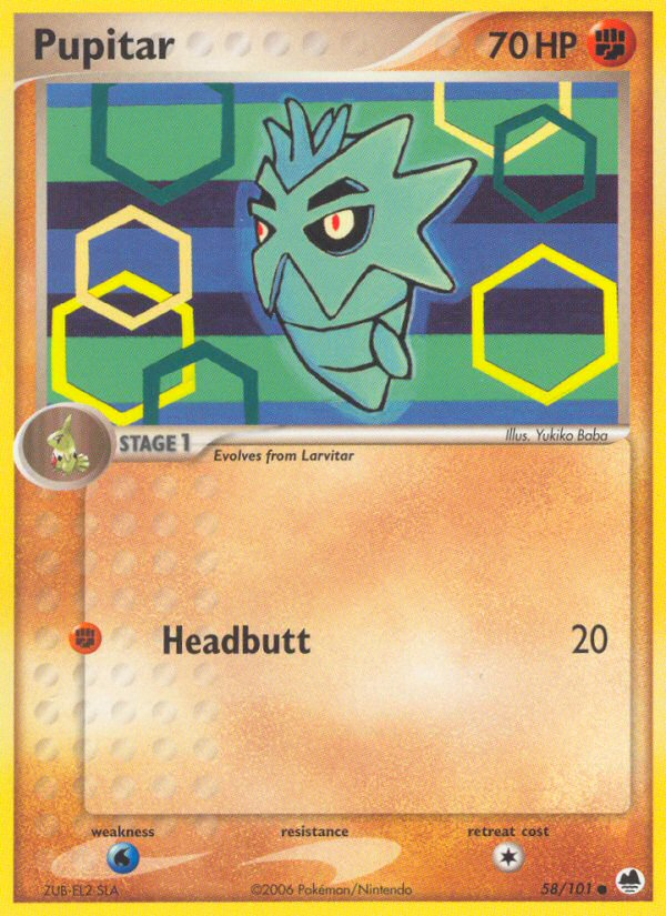 Pupitar (58/101) [EX: Dragon Frontiers] | Gear Gaming Bentonville
