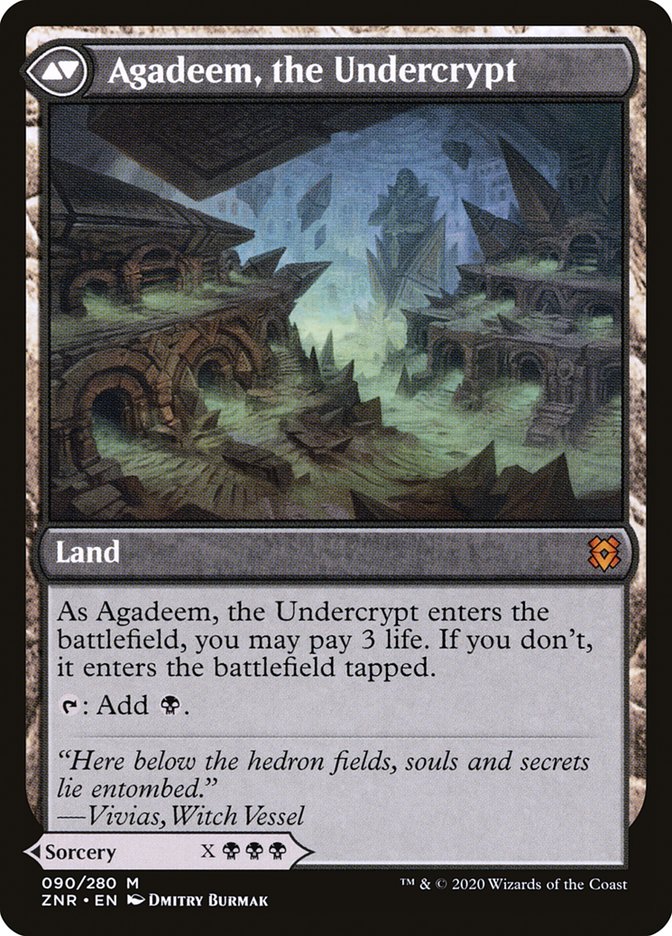 Agadeem's Awakening // Agadeem, the Undercrypt [Zendikar Rising] | Gear Gaming Bentonville