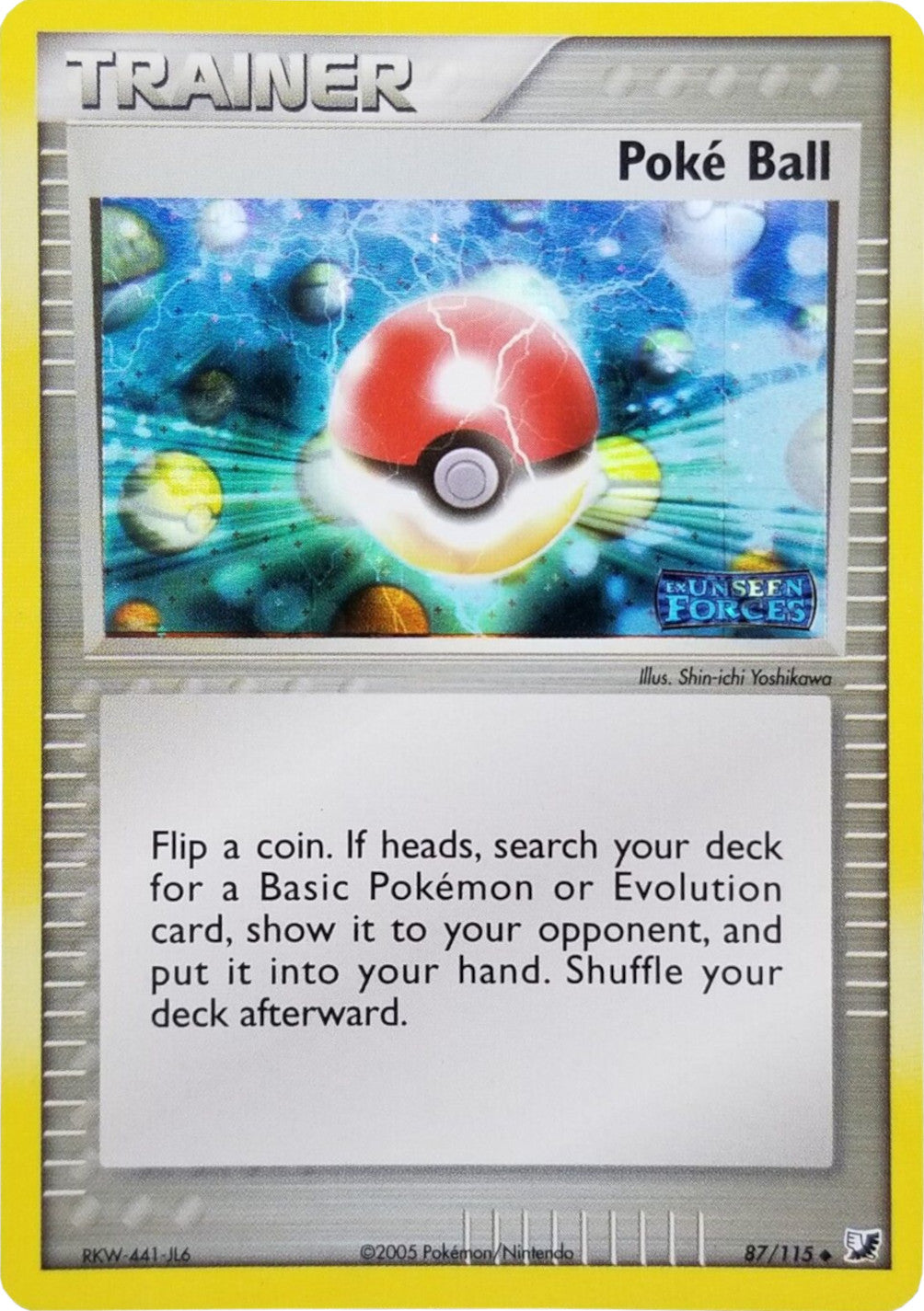 Poke Ball (87/115) (Stamped) [EX: Unseen Forces] | Gear Gaming Bentonville