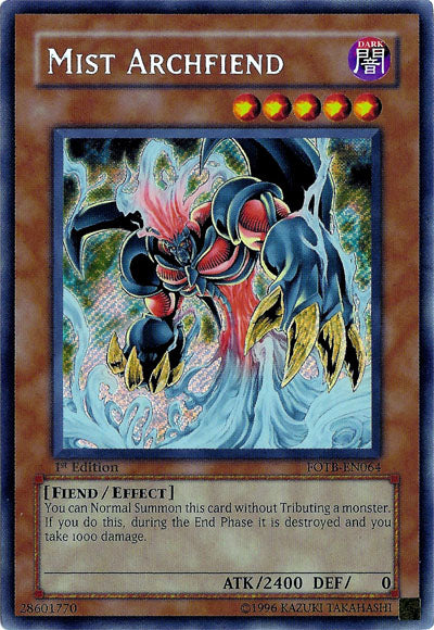 Mist Archfiend [FOTB-EN064] Secret Rare | Gear Gaming Bentonville