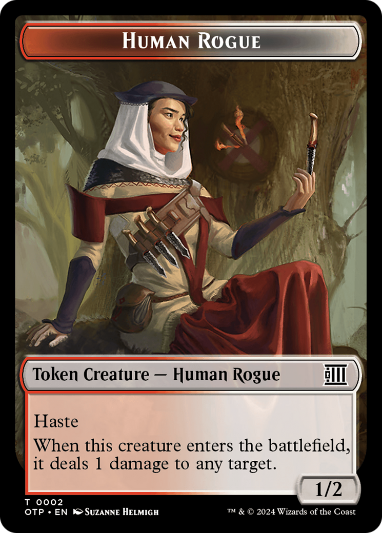 Human Rogue Token [Outlaws of Thunder Junction: Breaking News Tokens] | Gear Gaming Bentonville