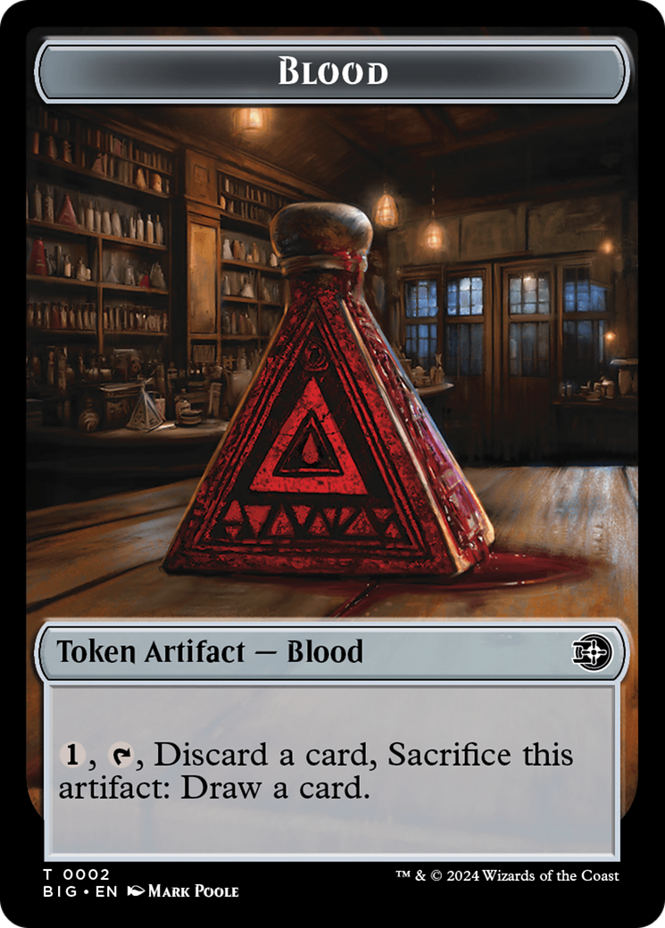 Blood // Plot Double-Sided Token [Outlaws of Thunder Junction: The Big Score Tokens] | Gear Gaming Bentonville