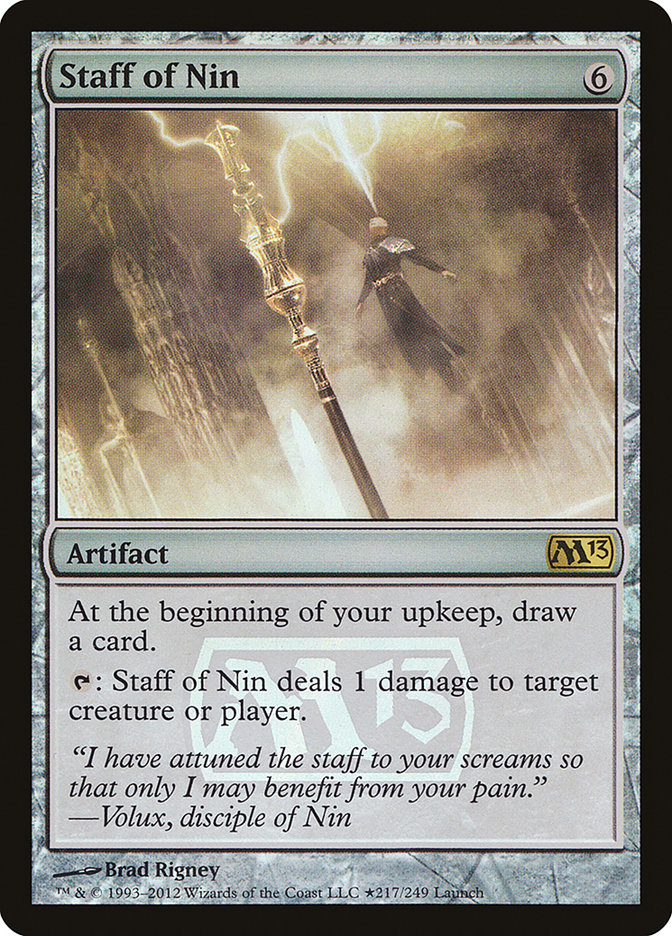 Staff of Nin [Magic 2013 Prerelease Promos] | Gear Gaming Bentonville