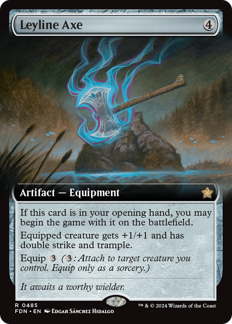 Leyline Axe (Extended Art) [Foundations] | Gear Gaming Bentonville