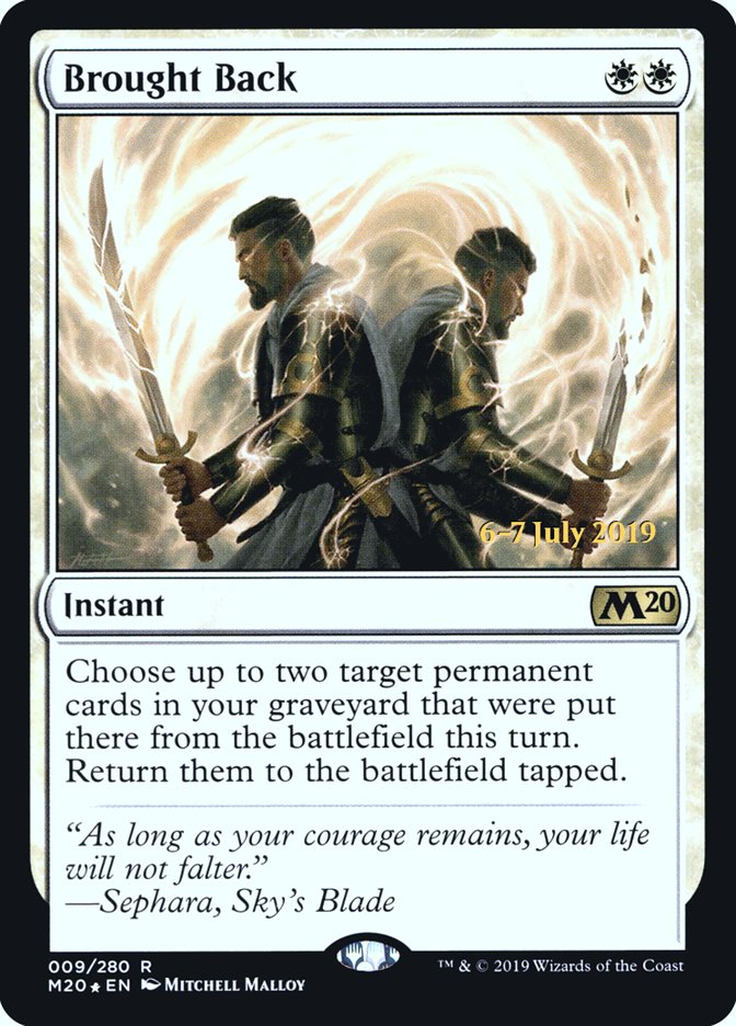 Brought Back [Core Set 2020 Prerelease Promos] | Gear Gaming Bentonville