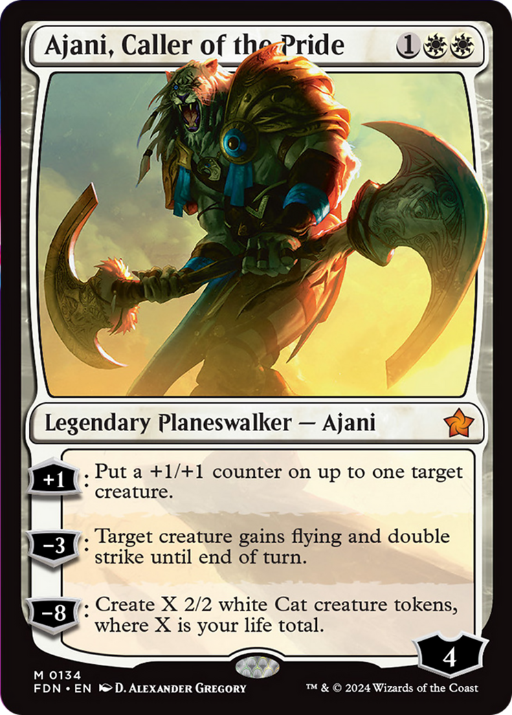 Ajani, Caller of the Pride [Foundations] | Gear Gaming Bentonville