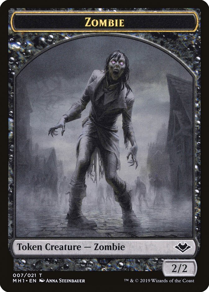 Zombie (007) // Myr (019) Double-Sided Token [Modern Horizons Tokens] | Gear Gaming Bentonville