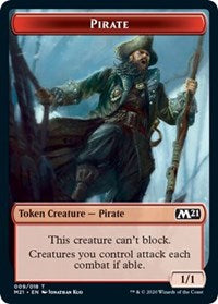 Pirate // Treasure Double-Sided Token [Core Set 2021 Tokens] | Gear Gaming Bentonville