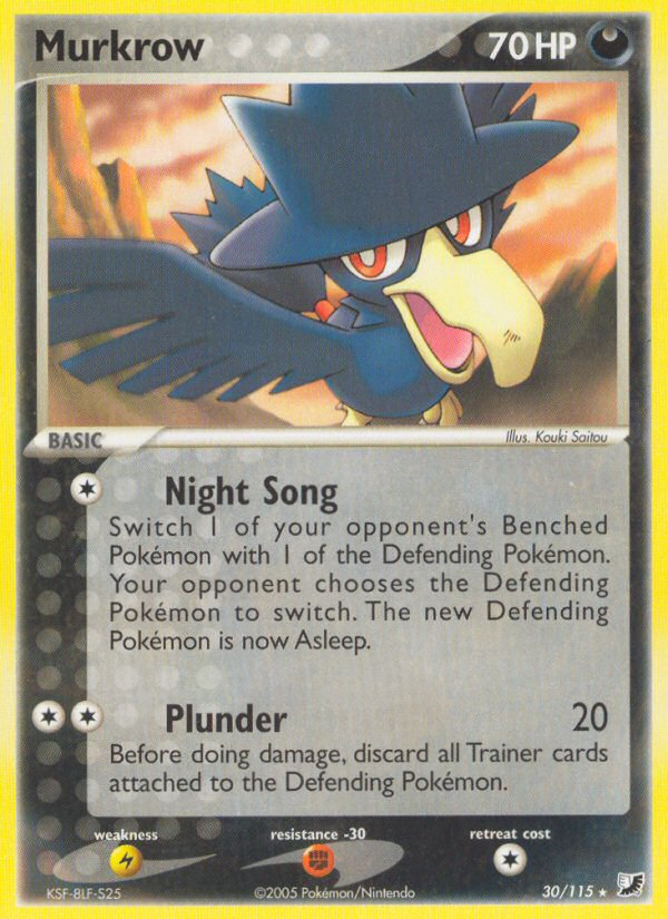 Murkrow (30/115) [EX: Unseen Forces] | Gear Gaming Bentonville