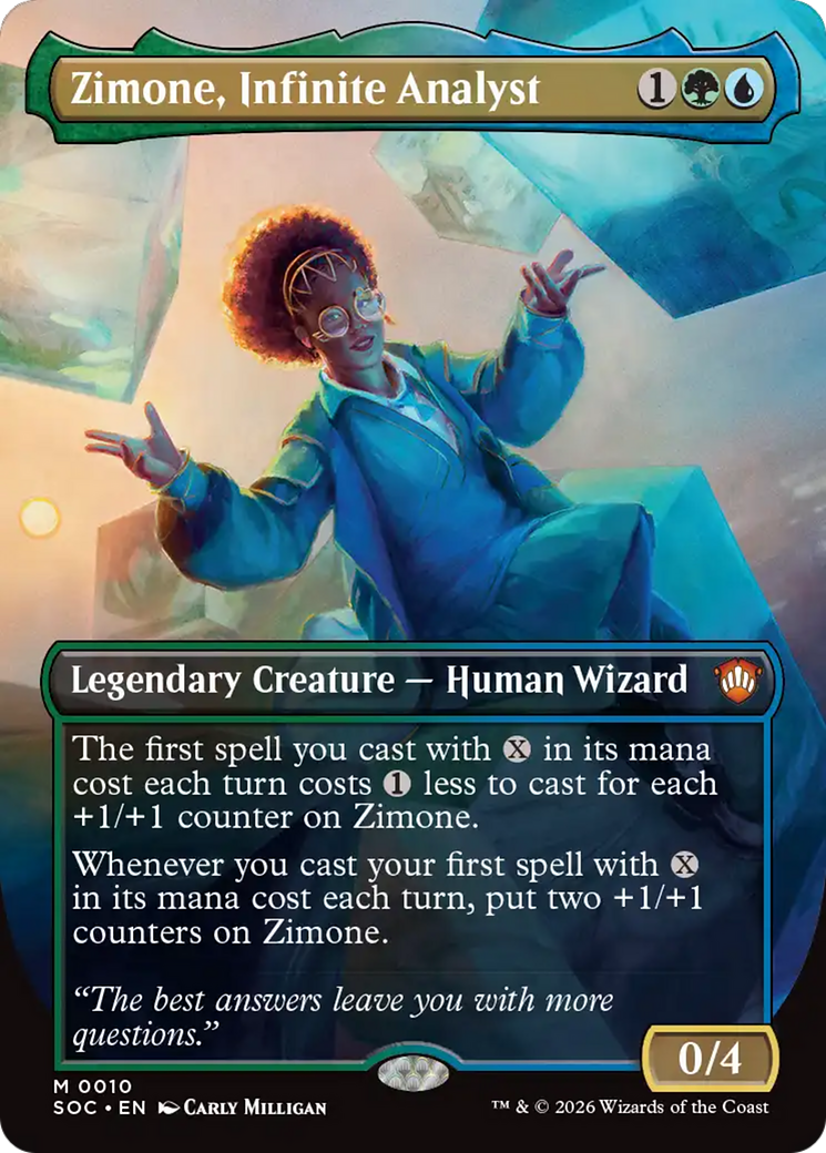 Zimone, Infinite Analyst (Borderless) [Secrets of Strixhaven Commander] | Gear Gaming Bentonville