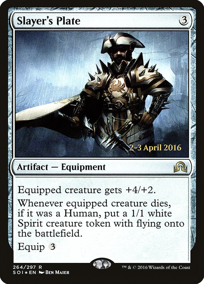Slayer's Plate [Shadows over Innistrad Prerelease Promos] | Gear Gaming Bentonville