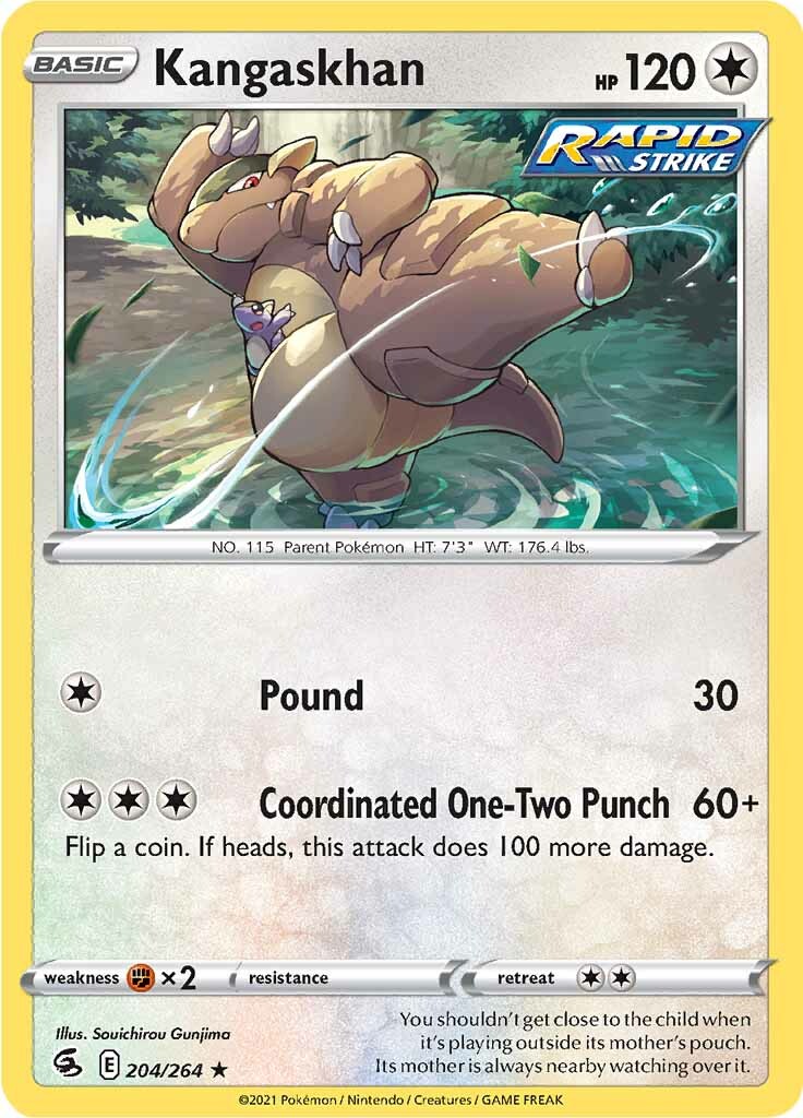 Kangaskhan (204/264) [Sword & Shield: Fusion Strike] | Gear Gaming Bentonville