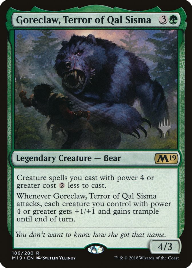 Goreclaw, Terror of Qal Sisma (Promo Pack) [Core Set 2019 Promos] | Gear Gaming Bentonville