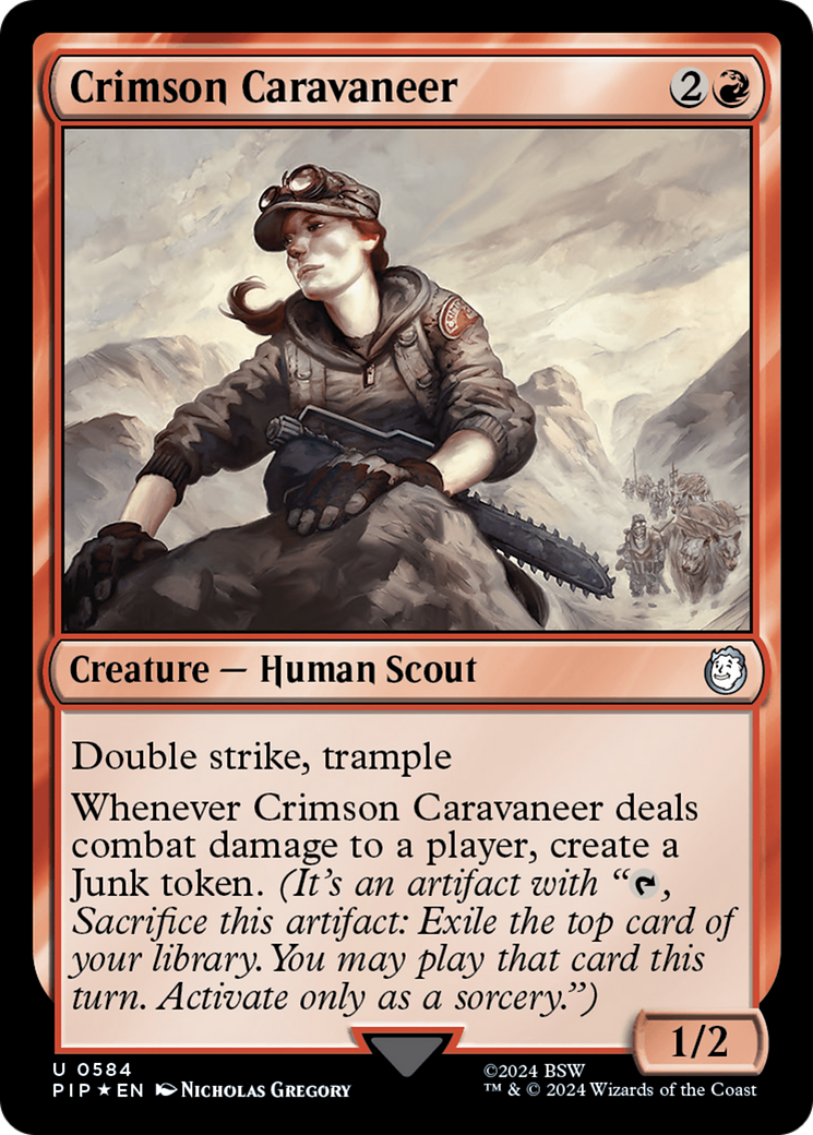 Crimson Caravaneer (Surge Foil) [Fallout] | Gear Gaming Bentonville