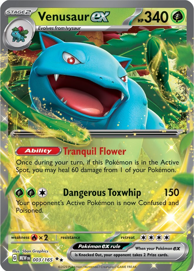 Venusaur ex (003/165) [Scarlet & Violet: 151] | Gear Gaming Bentonville