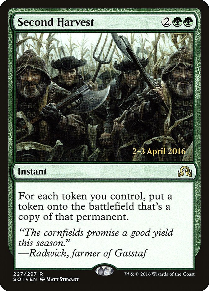 Second Harvest [Shadows over Innistrad Prerelease Promos] | Gear Gaming Bentonville