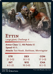 Ettin Art Card (Gold-Stamped Signature) [Dungeons & Dragons: Adventures in the Forgotten Realms Art Series] | Gear Gaming Bentonville