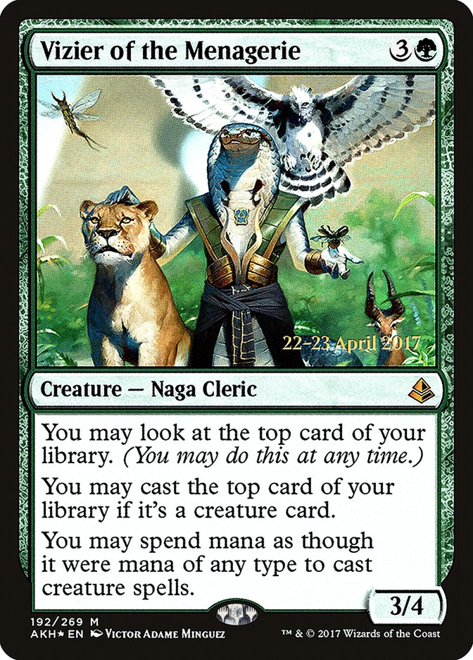 Vizier of the Menagerie [Amonkhet Prerelease Promos] | Gear Gaming Bentonville
