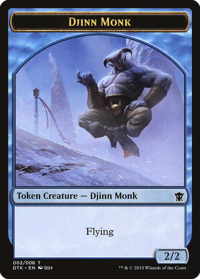 Djinn Monk Token [Dragons of Tarkir Tokens] | Gear Gaming Bentonville
