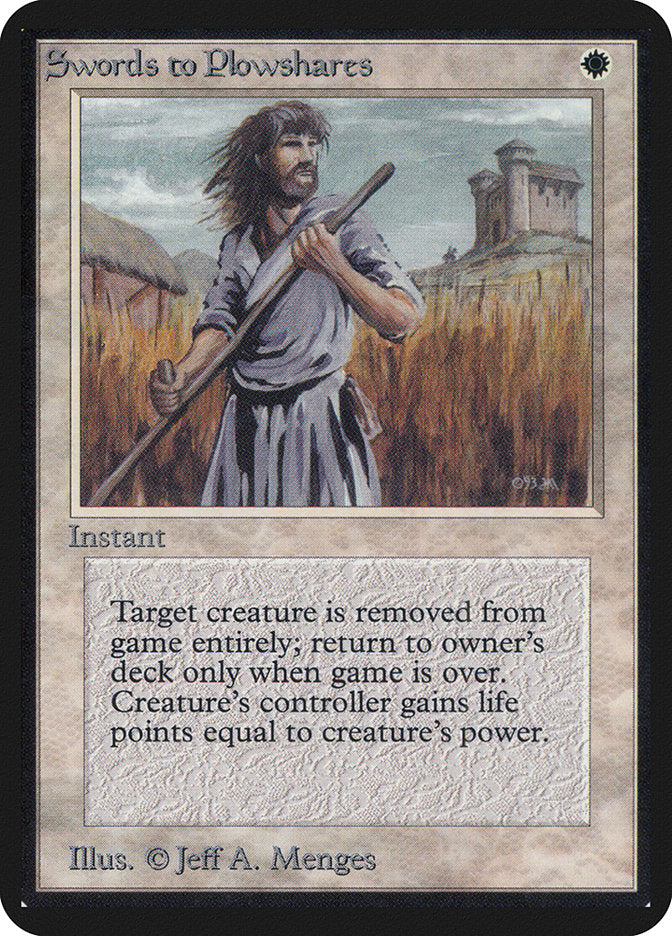 Swords to Plowshares [Alpha Edition] | Gear Gaming Bentonville
