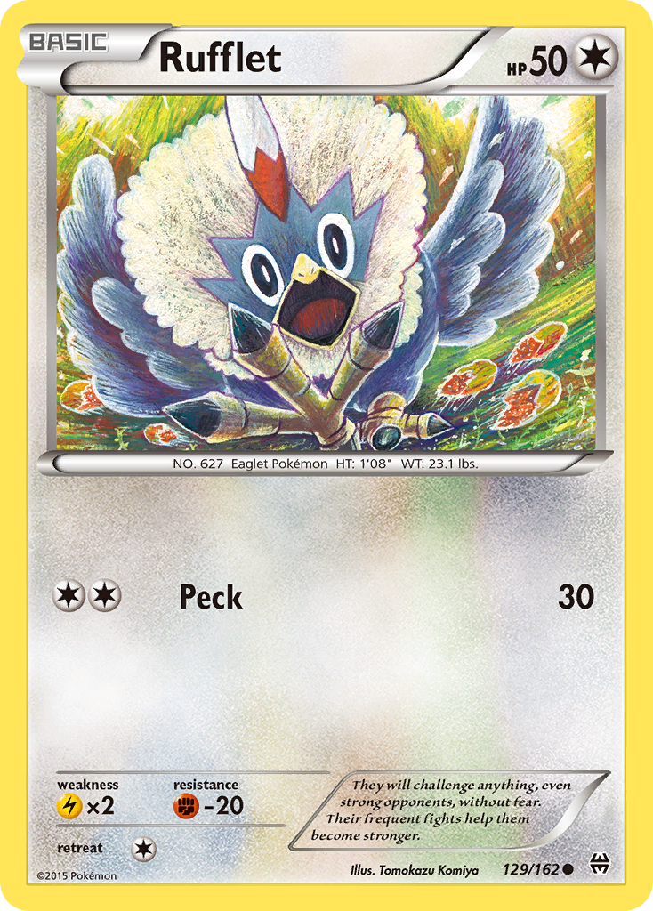 Rufflet (129/162) [XY: BREAKthrough] | Gear Gaming Bentonville