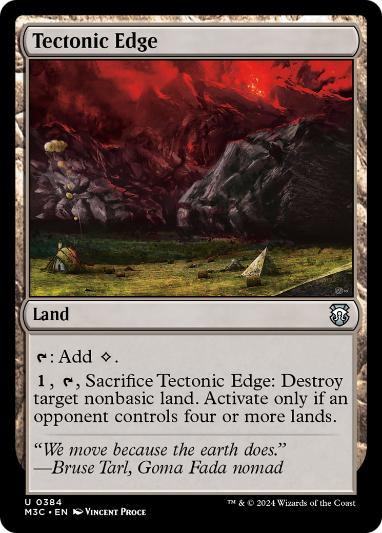 Tectonic Edge (Ripple Foil) [Modern Horizons 3 Commander] | Gear Gaming Bentonville