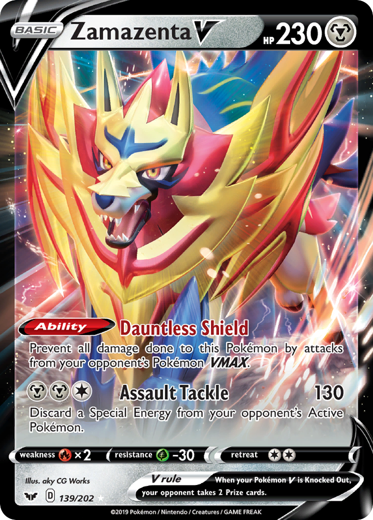 Zamazenta V (139/202) [Sword & Shield: Base Set] | Gear Gaming Bentonville