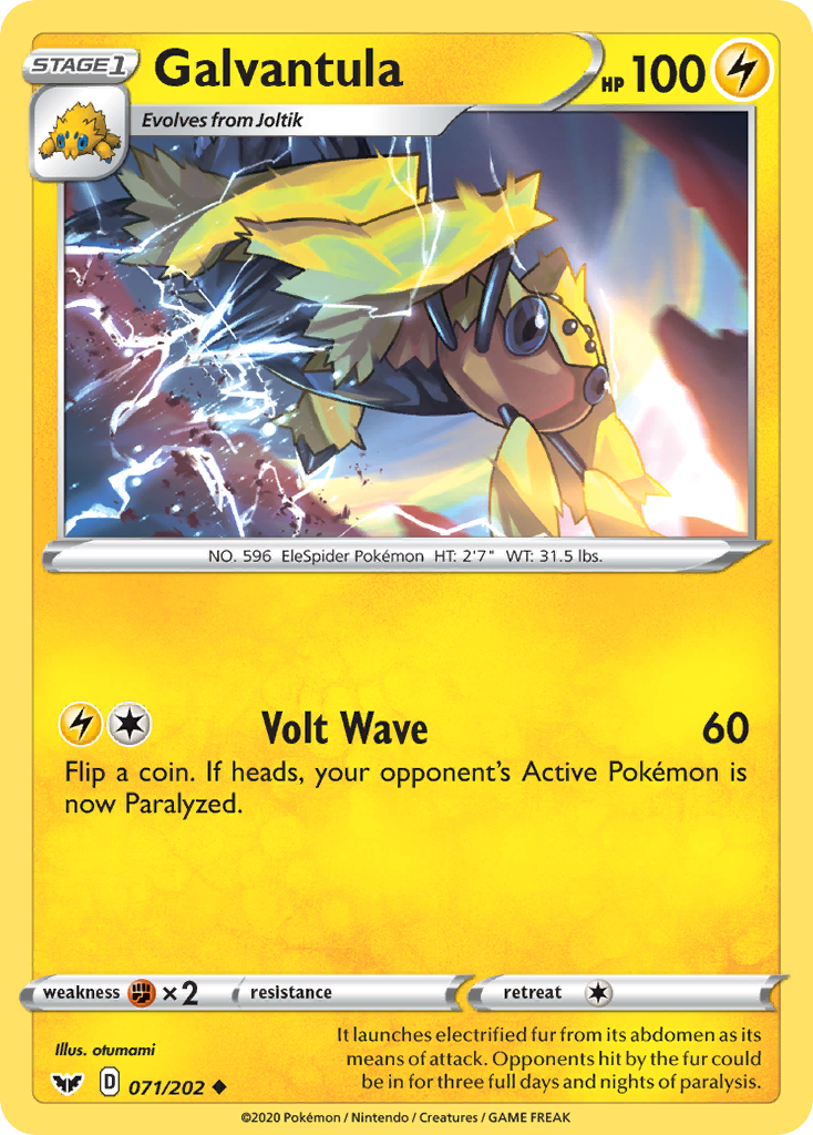 Galvantula (071/202) [Sword & Shield: Base Set] | Gear Gaming Bentonville