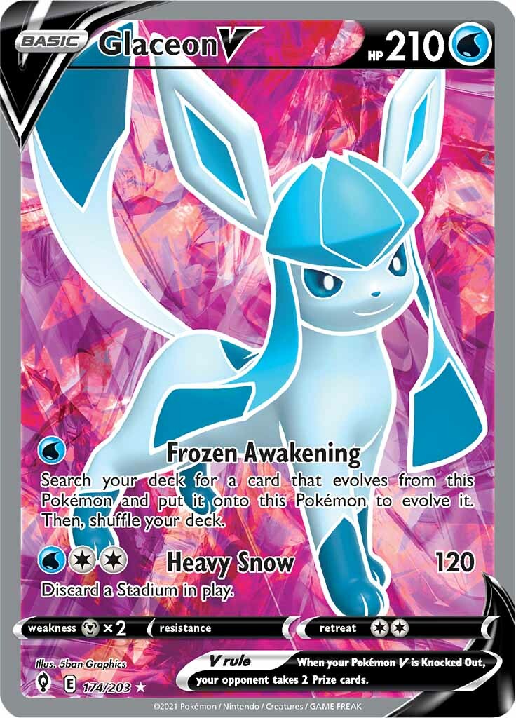 Glaceon V (174/203) [Sword & Shield: Evolving Skies] | Gear Gaming Bentonville