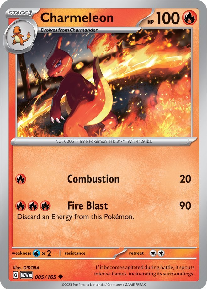 Charmeleon (005/165) [Scarlet & Violet: 151] | Gear Gaming Bentonville