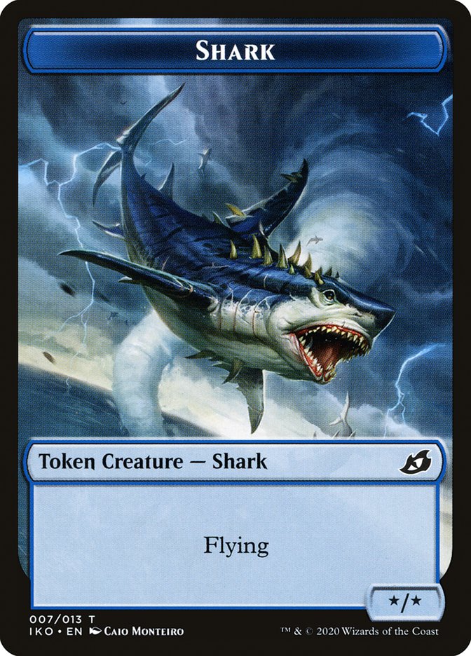 Shark Token [Ikoria: Lair of Behemoths Tokens] | Gear Gaming Bentonville