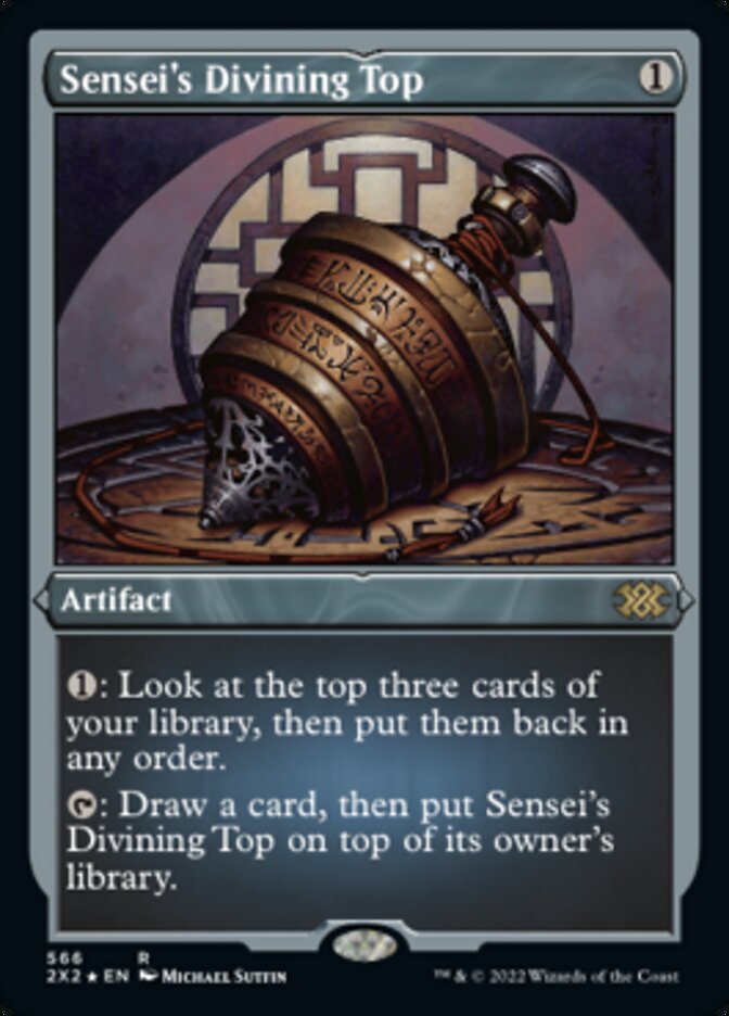 Sensei's Divining Top (Foil Etched) [Double Masters 2022] | Gear Gaming Bentonville